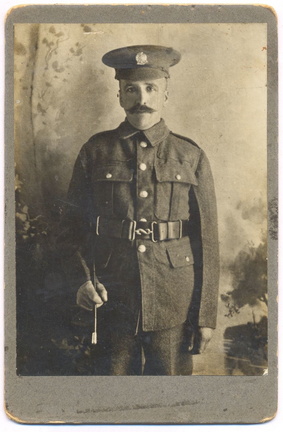 Jabez Mitchley in the uniform of the 2nd Hampshires