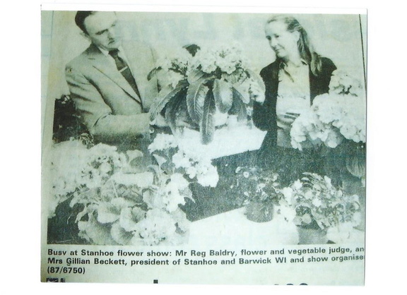 Stanhoe Flower Show, 1987