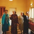 WI 1920s party. L-R: Gillian Beckett, President; Pat Tate, Vice-President; Joan Foskett, Secretary; Olga Ransom, Assistant Secretary, May 1997