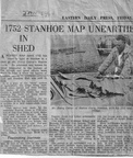 Newspaper article on the discovery of the Stanhoe 1752 land ownership map