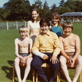 Stanhoe children: front row (l-r) Ian Holme, Stephen Ayres, Neil Barber; back row (l-r) Mary Fuller, Mandy Ireson