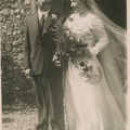 Wedding of John Rowe and Joyce Smith, 1950