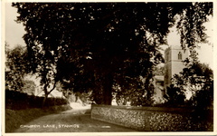 Church Lane. Postcard. Loaned JW