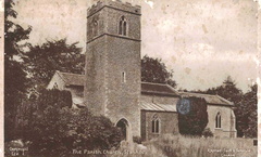 All Saints' church, Stanhoe.

Postcard by Raphael Tuck & Sons Ltd, London.