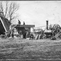 Harvesting with steam engine
