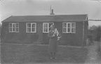 Annie Newstead outside Sunnyside, Stanhoe, c 1928
