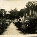Stanley Ayres (gardener for Col. Seymour) at Barwick House gardens in 1930s