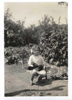 Doreen Bloy at Fern Cottage, Stanhoe, around 1935