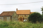 New houses behind barn, Docking Road, 1997
