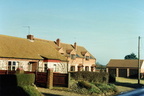 Orland House (l) and holiday cottages (r), c1990.