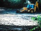 Clearing the pond (John Shackcloth), August 1995