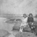 1918 - Iris Calver - Miggie - and Ivy Margetson, at Hunstanton