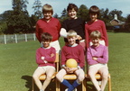 Stanhoe School footballers: front row (l-r) Mark Steward, Ian Holmes, Richard Ayres; back row (l-r) Neil Barber, Stephen Ayres, Stephen Ireson