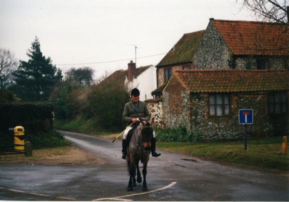 Dick Seaman ready for hunting with the West Norfolk foxhounds