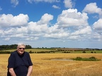 Arthur Walker near the Beaufighter crash site, 2017