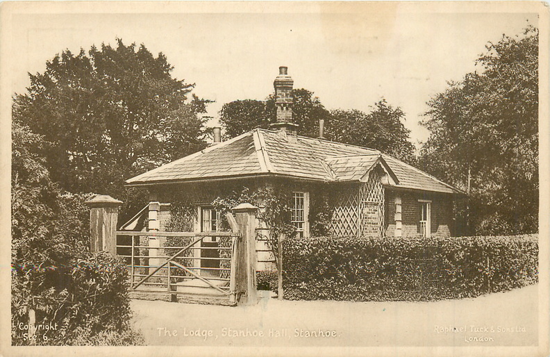 The Lodge, Stanhoe Hall (postcard), 1950